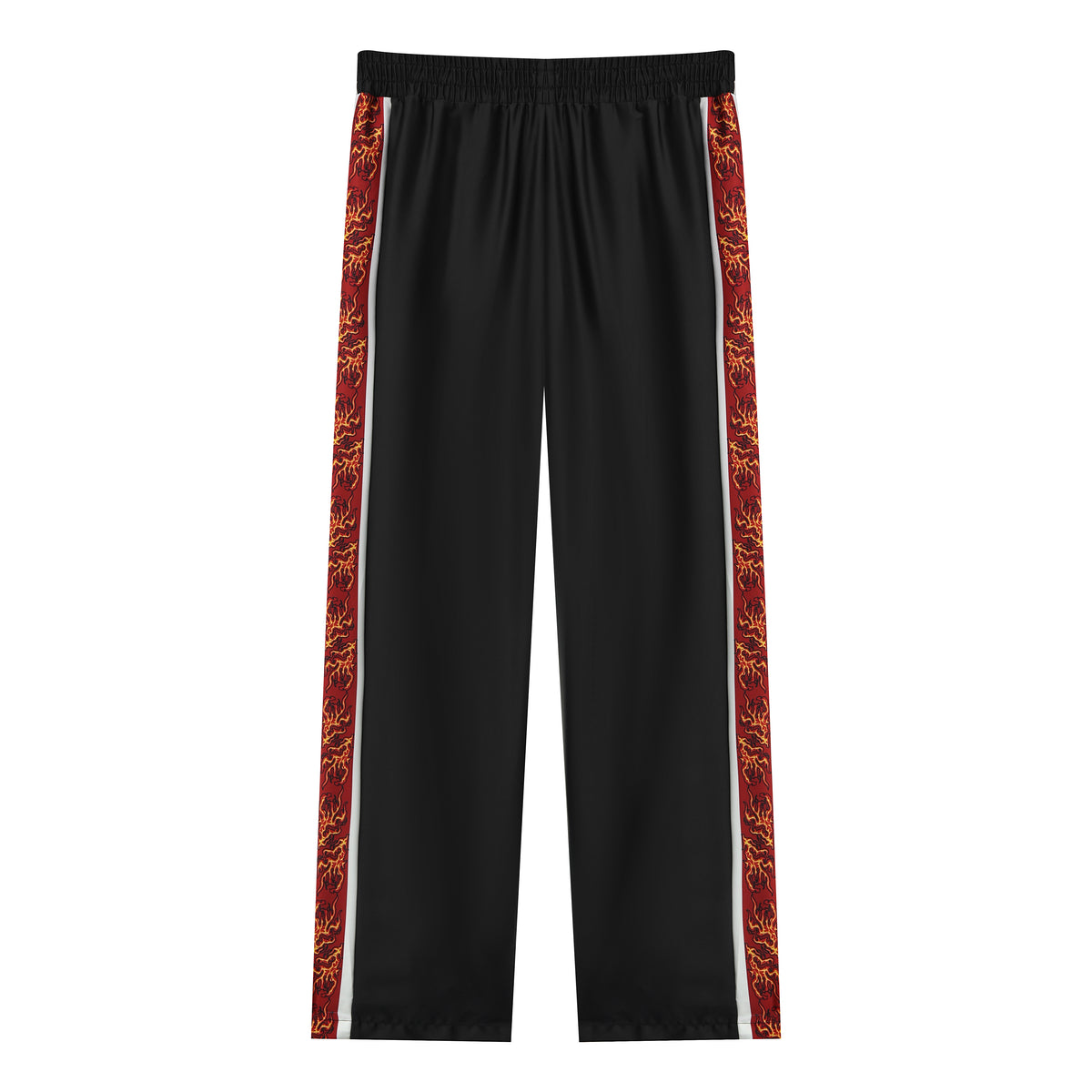 Headless Horseman Print Halloween Casual Trousers With Elastic Waistband