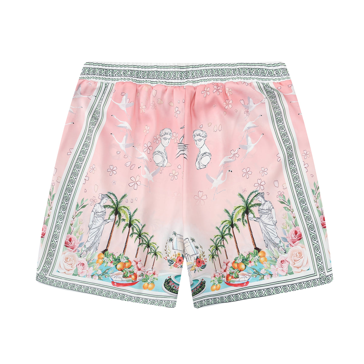 Retro Palace Spotted Dog Printed Waistband Shorts