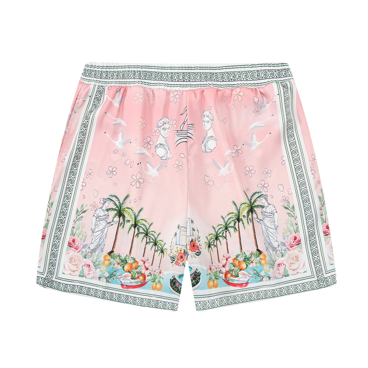 Retro Palace Spotted Dog Printed Waistband Shorts