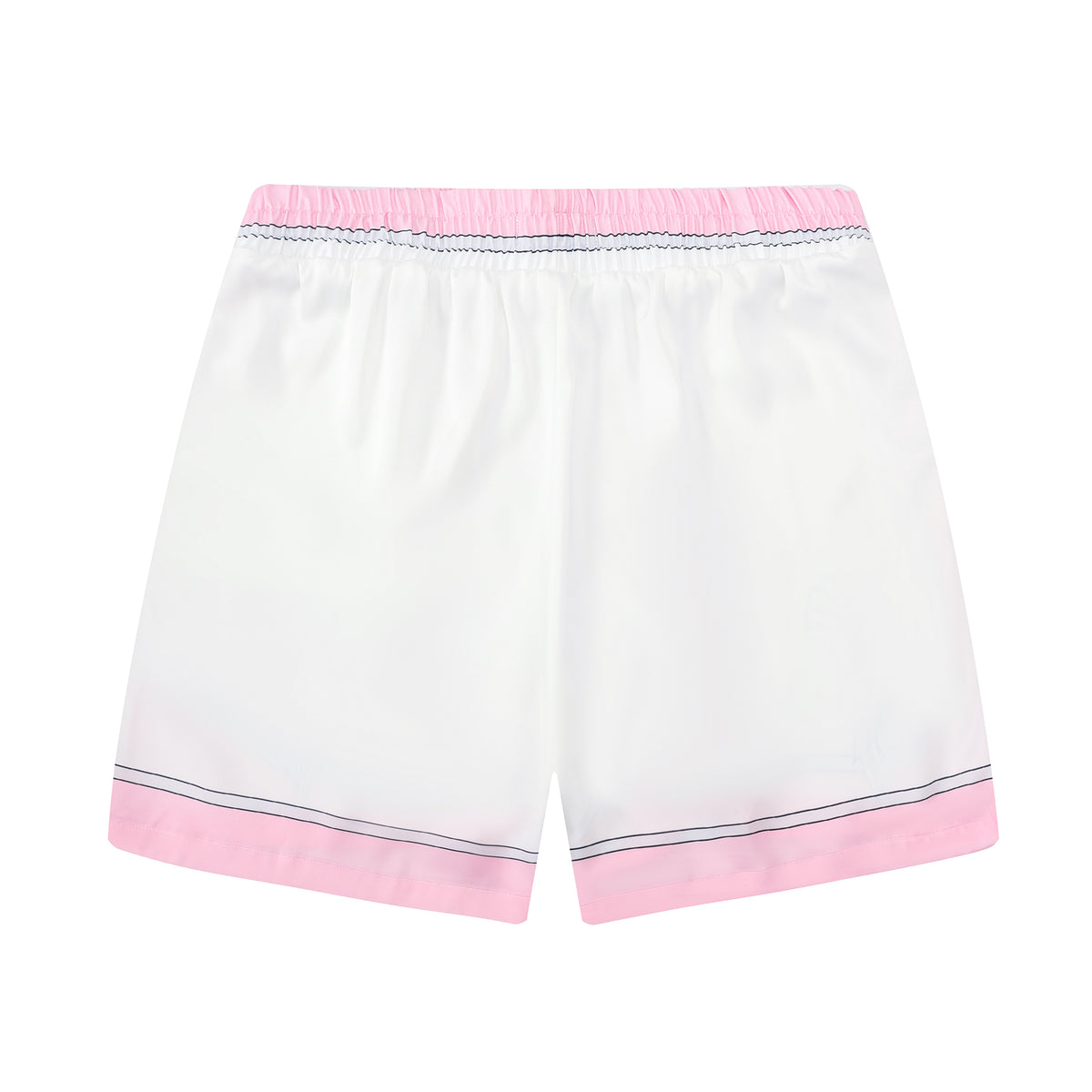 Marine Seahorse Pattern Pink Waistband Shorts