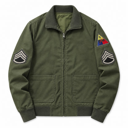 Men's Light Green Casual Plus Size Jacket