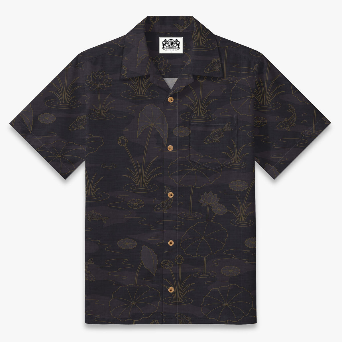 Koi Lotus Reverie Camp Shirt
