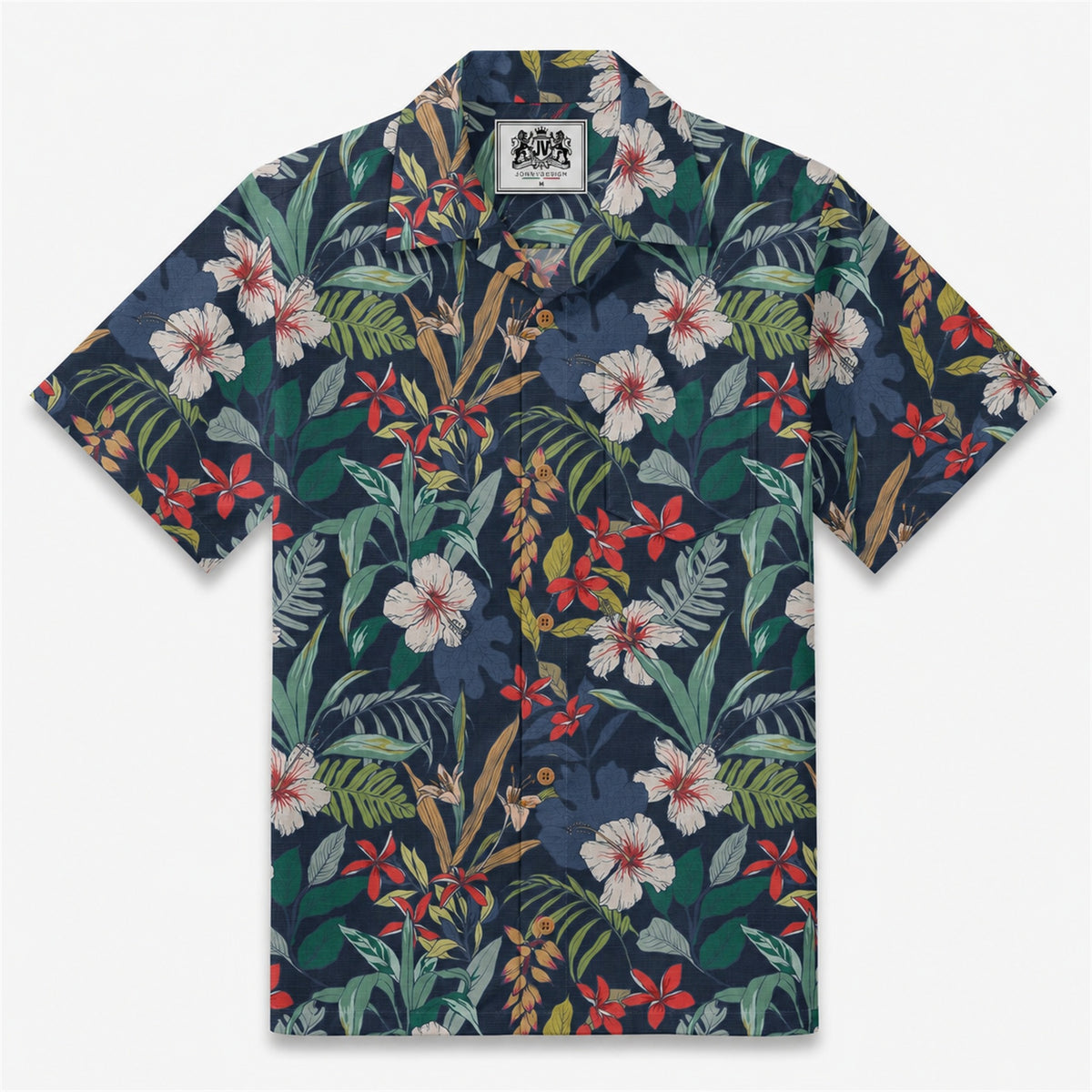 Midnight Garden Breeze Camp Shirt