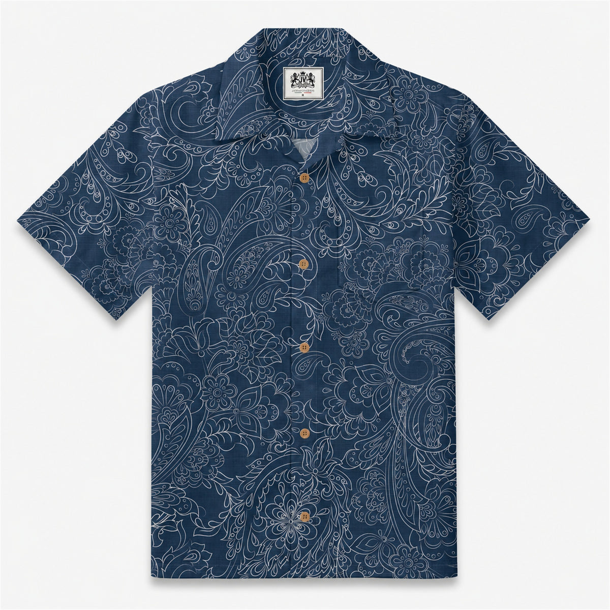Cocoa Paisley Vintage Camp Shirt