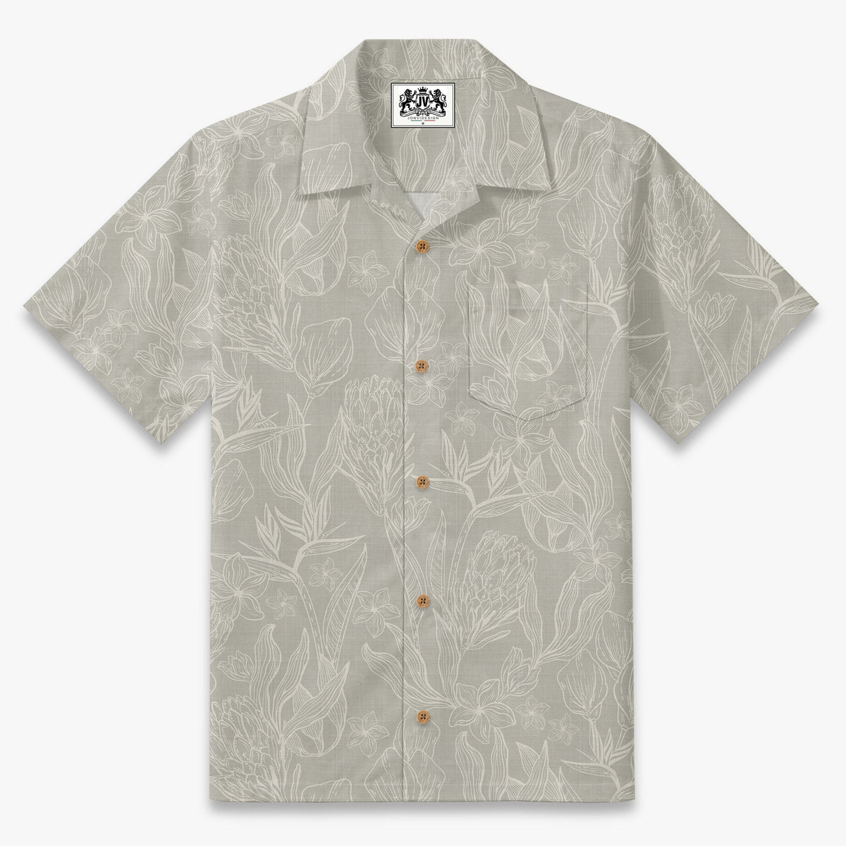 Coastal Protea Sketch Camp Shirt
