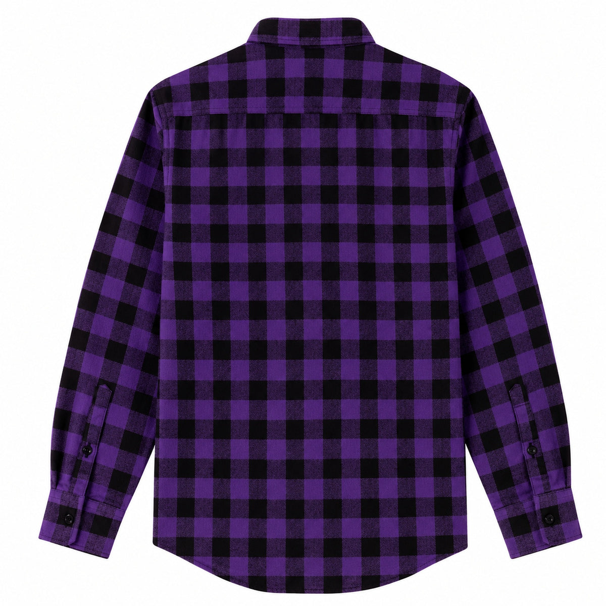 Men's Shirt - Plaid Long-Sleeved Shirt - Classic Ruffled Check Patterned Casual Cotton Men's Clothing Casual Export Shirt