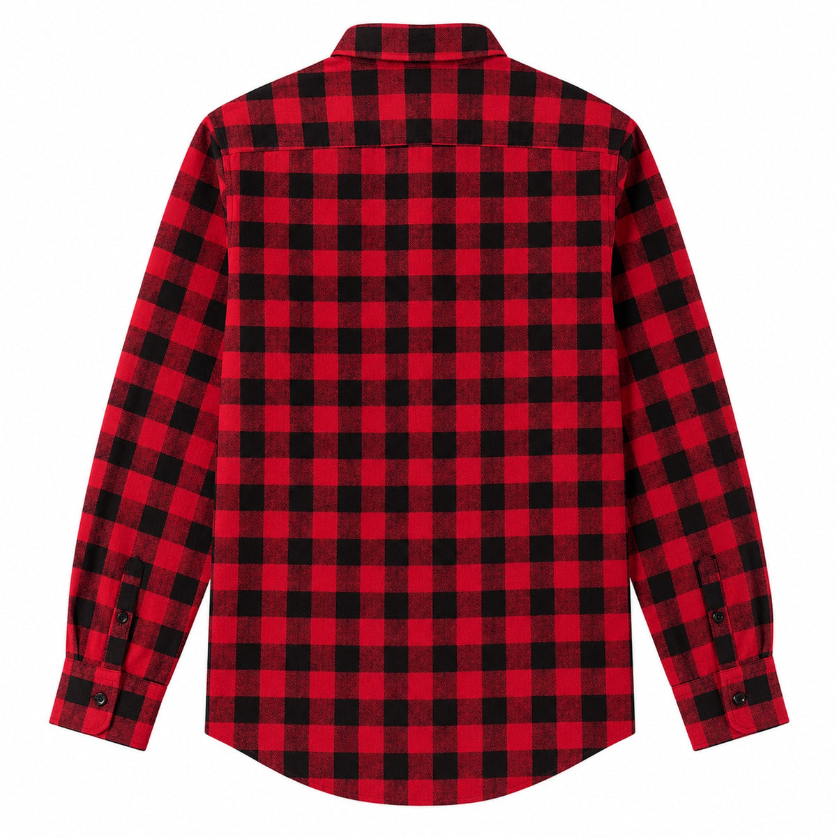 Men's Shirt - Plaid Long-Sleeved Shirt - Classic Ruffled Check Patterned Casual Cotton Men's Clothing Casual Export Shirt