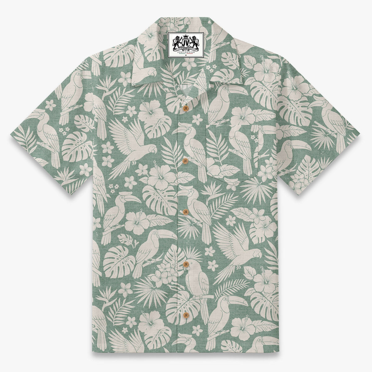 The Coastal Aviary Toile Camp Shirt