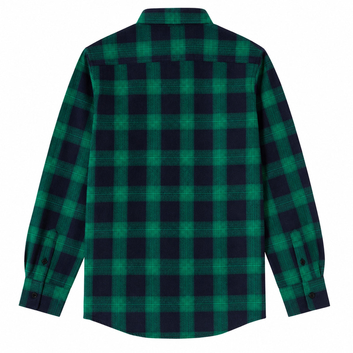 Men's Shirt - Plaid Long-Sleeved Shirt - Classic Ruffled Check Patterned Casual Cotton Men's Clothing Casual Export Shirt
