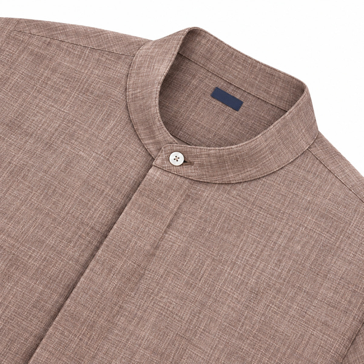 Men's  collar button-down shirt with hidden front opening, cotton-like texture long-sleeved shirt, loose and casual men's clothing wholesale (Copy)