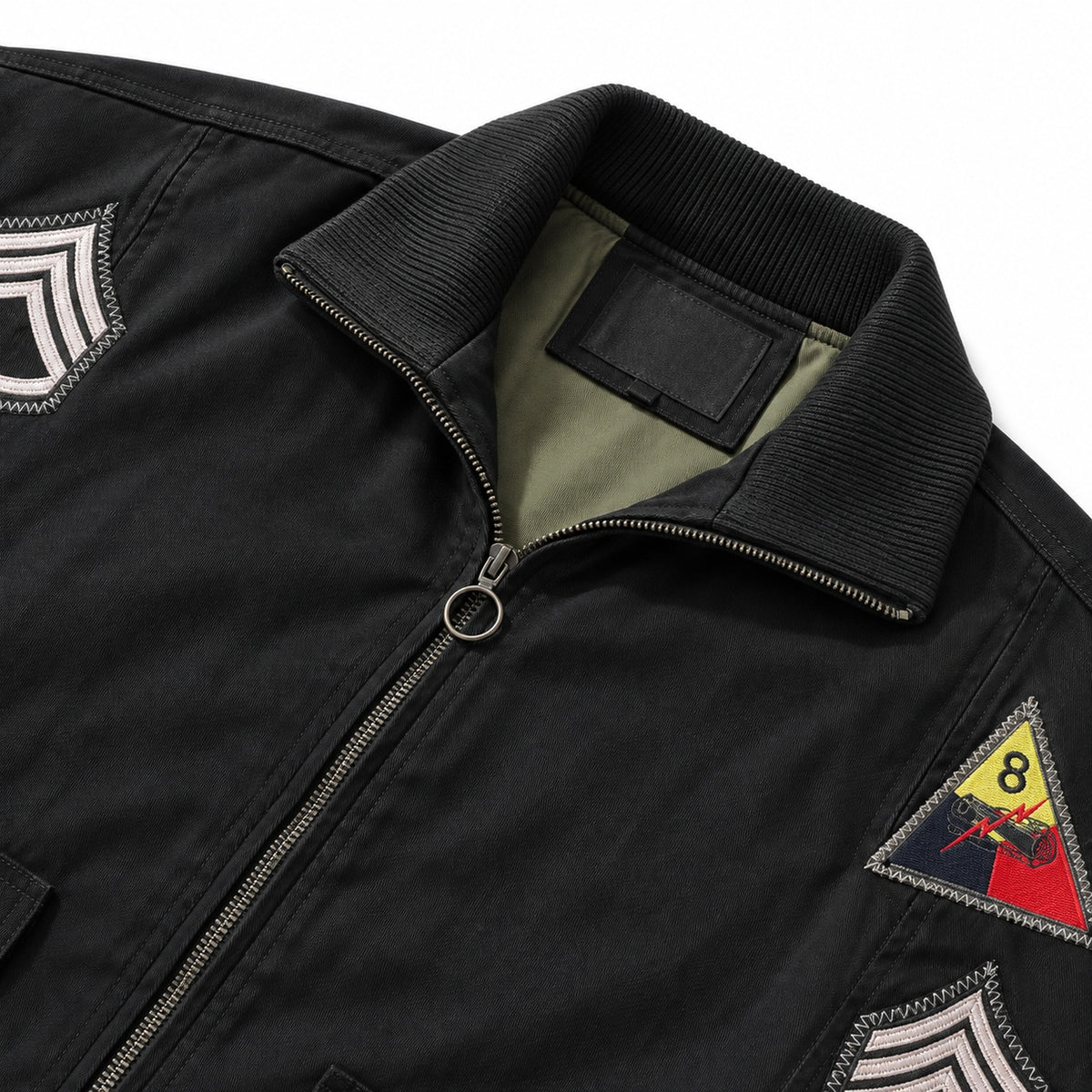 Men's Black Casual Plus Size Jacket