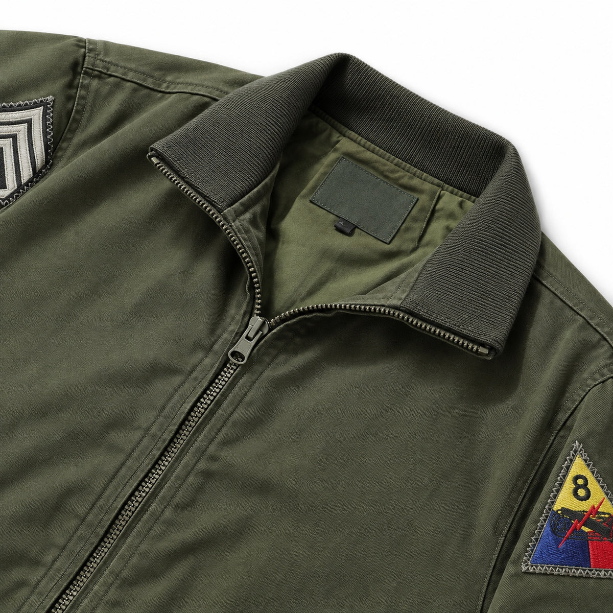 Men's Light Green Casual Plus Size Jacket