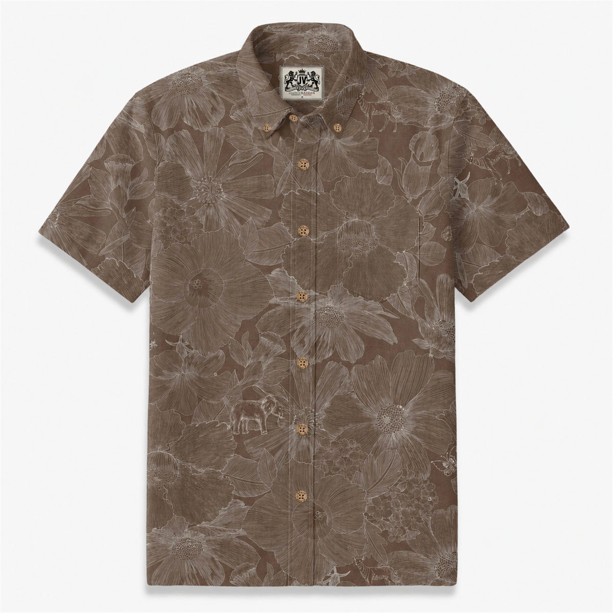 Indigo Floral Elephant Whisper