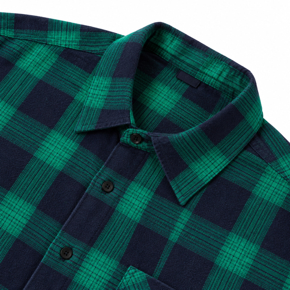 Men's Shirt - Plaid Long-Sleeved Shirt - Classic Ruffled Check Patterned Casual Cotton Men's Clothing Casual Export Shirt