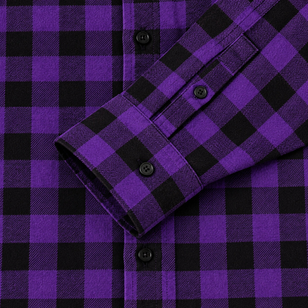 Men's Shirt - Plaid Long-Sleeved Shirt - Classic Ruffled Check Patterned Casual Cotton Men's Clothing Casual Export Shirt