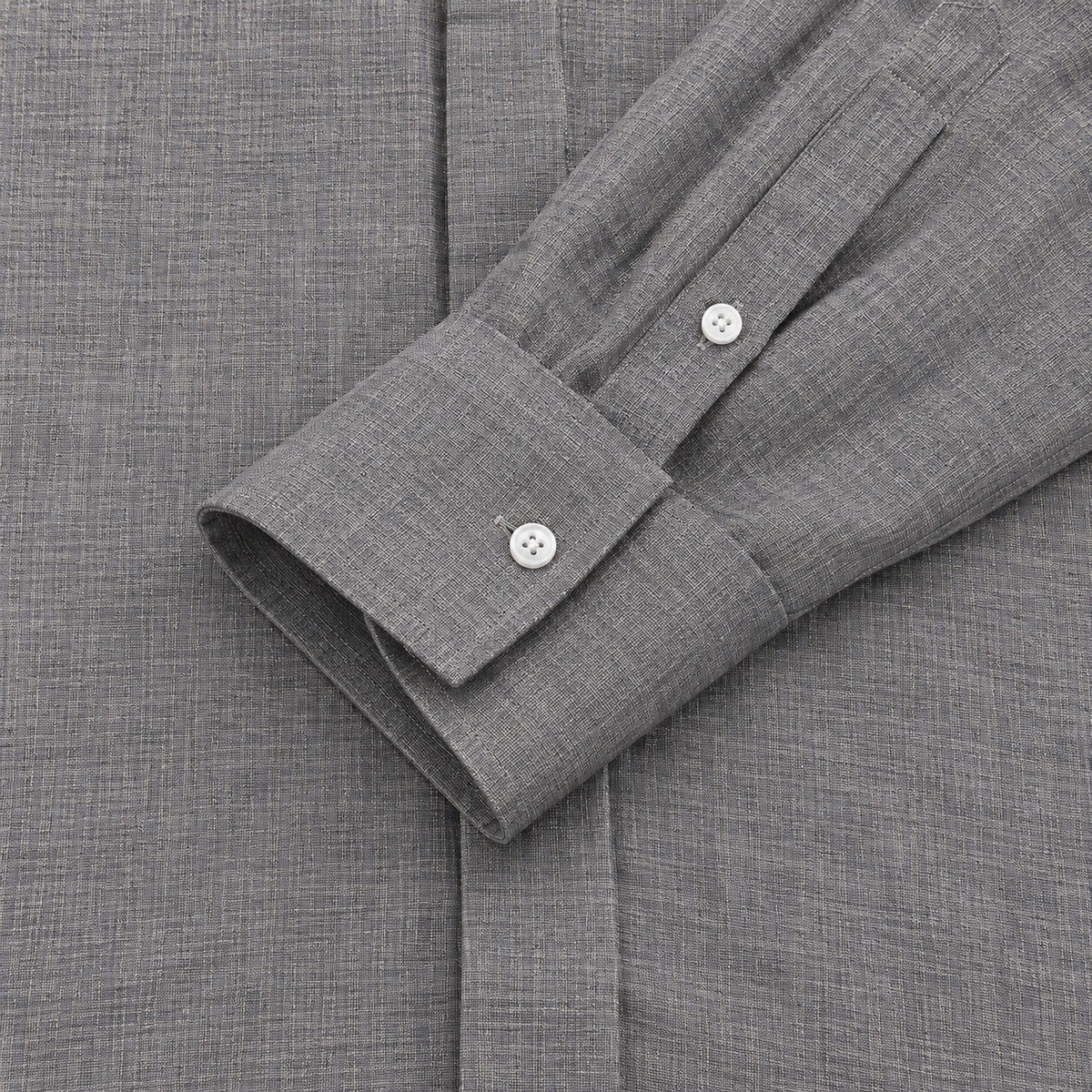 Men's  collar button-down shirt with hidden front opening, cotton-like texture long-sleeved shirt, loose and casual men's clothing wholesale