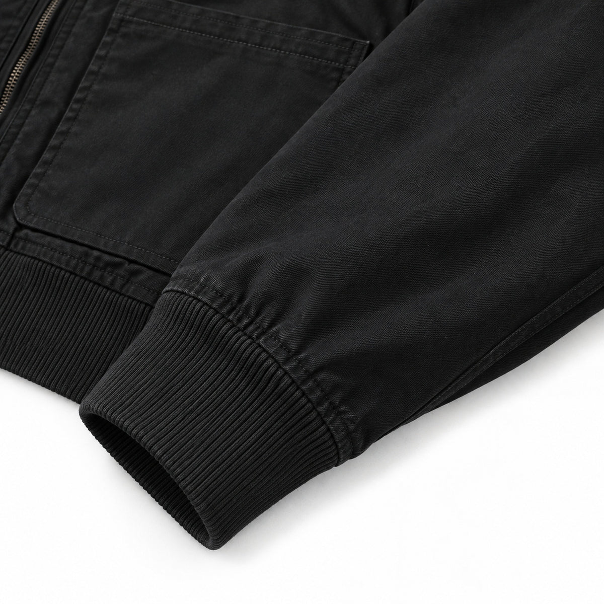 Men's Black Casual Plus Size Jacket