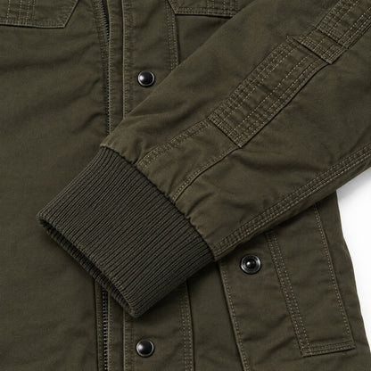 Men’s Army Green fleece-lined  hooded jacket