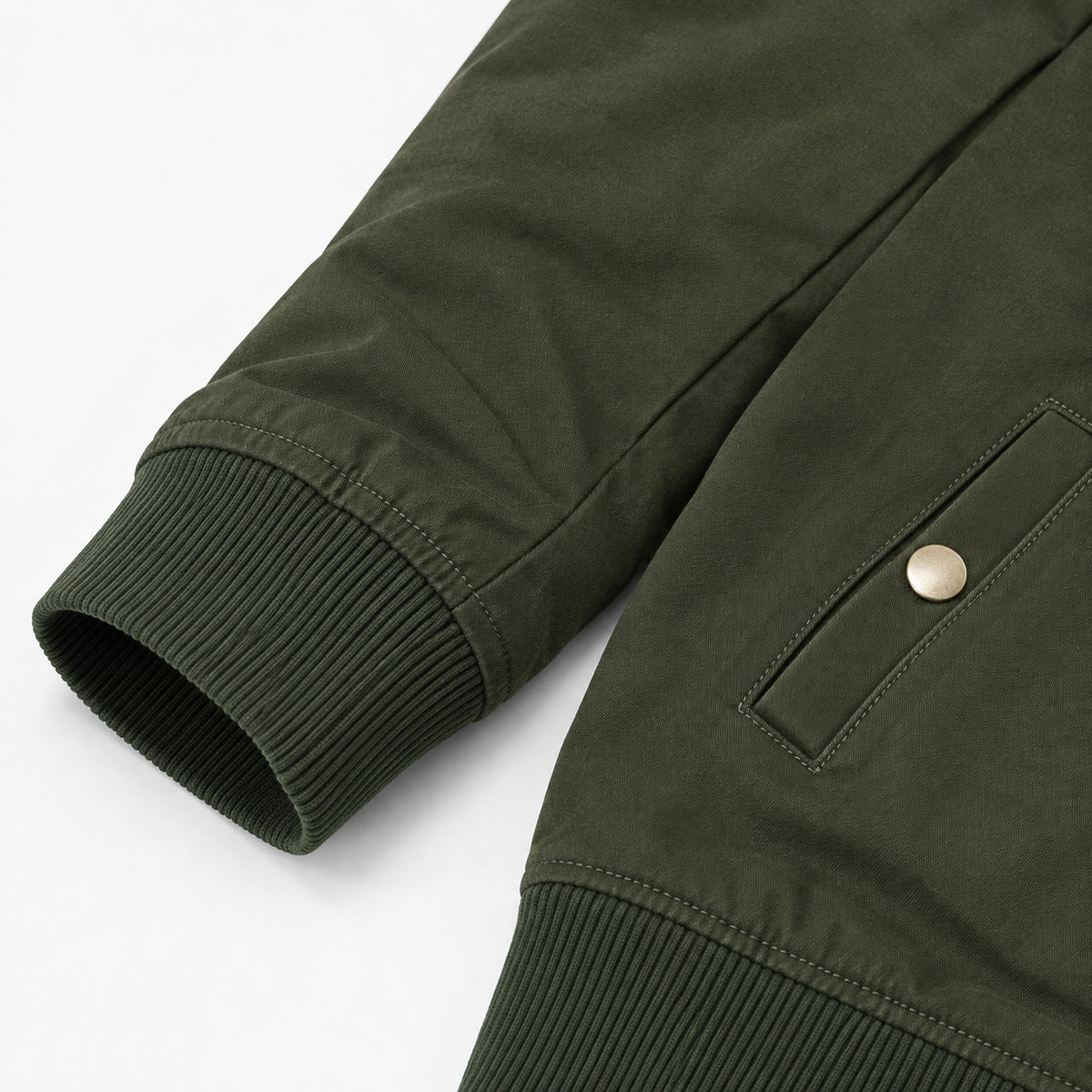 Men’s Dark Green "Air One" Military-Style Jacket