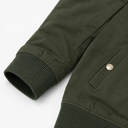 Men’s Dark Green "Air One" Military-Style Jacket