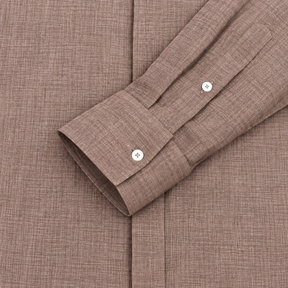 Men's  collar button-down shirt with hidden front opening, cotton-like texture long-sleeved shirt, loose and casual men's clothing wholesale (Copy)
