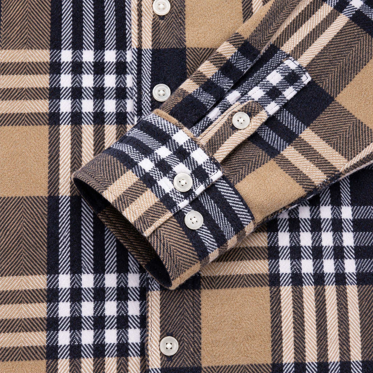 Men's Plus-Size Plaid Shirt, Fleece-Lined, Versatile Casual Fit, Cotton Long Sleeve for Young Men
