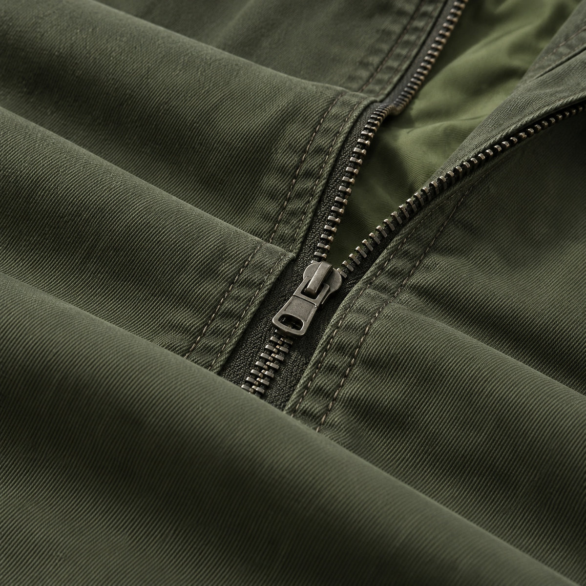 Men's Light Green Casual Plus Size Jacket