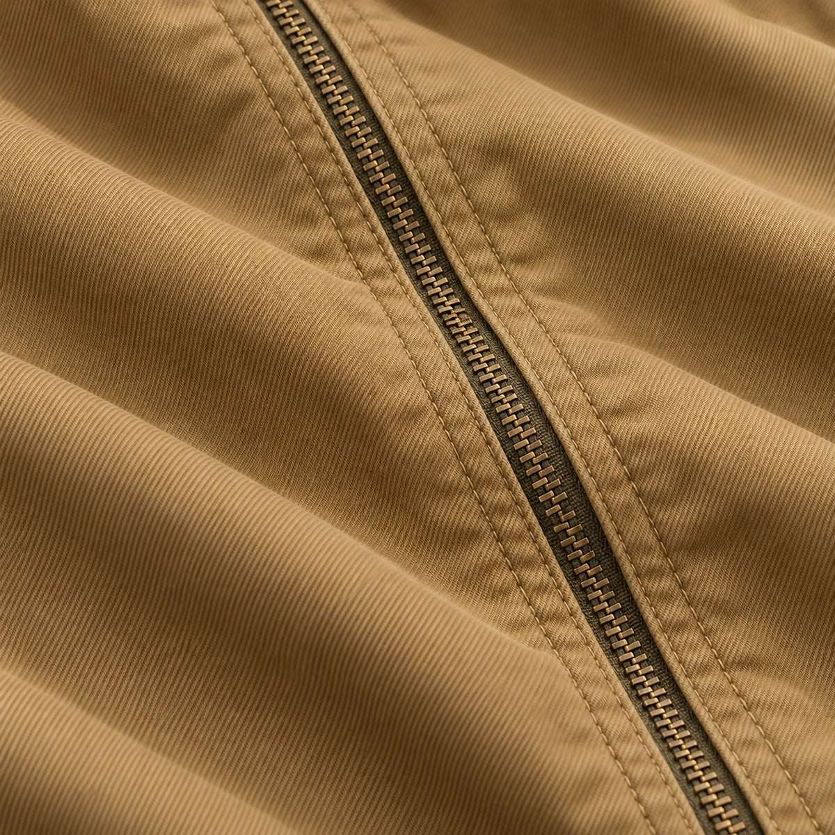 Men's Khaki Casual Plus Size Jacket