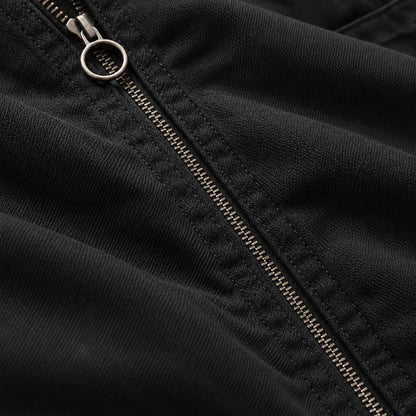 Men's Black Casual Plus Size Jacket