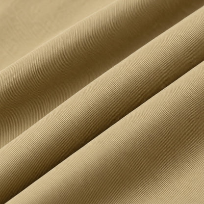 Men's Khaki Cotton Long-Sleeved Jacket