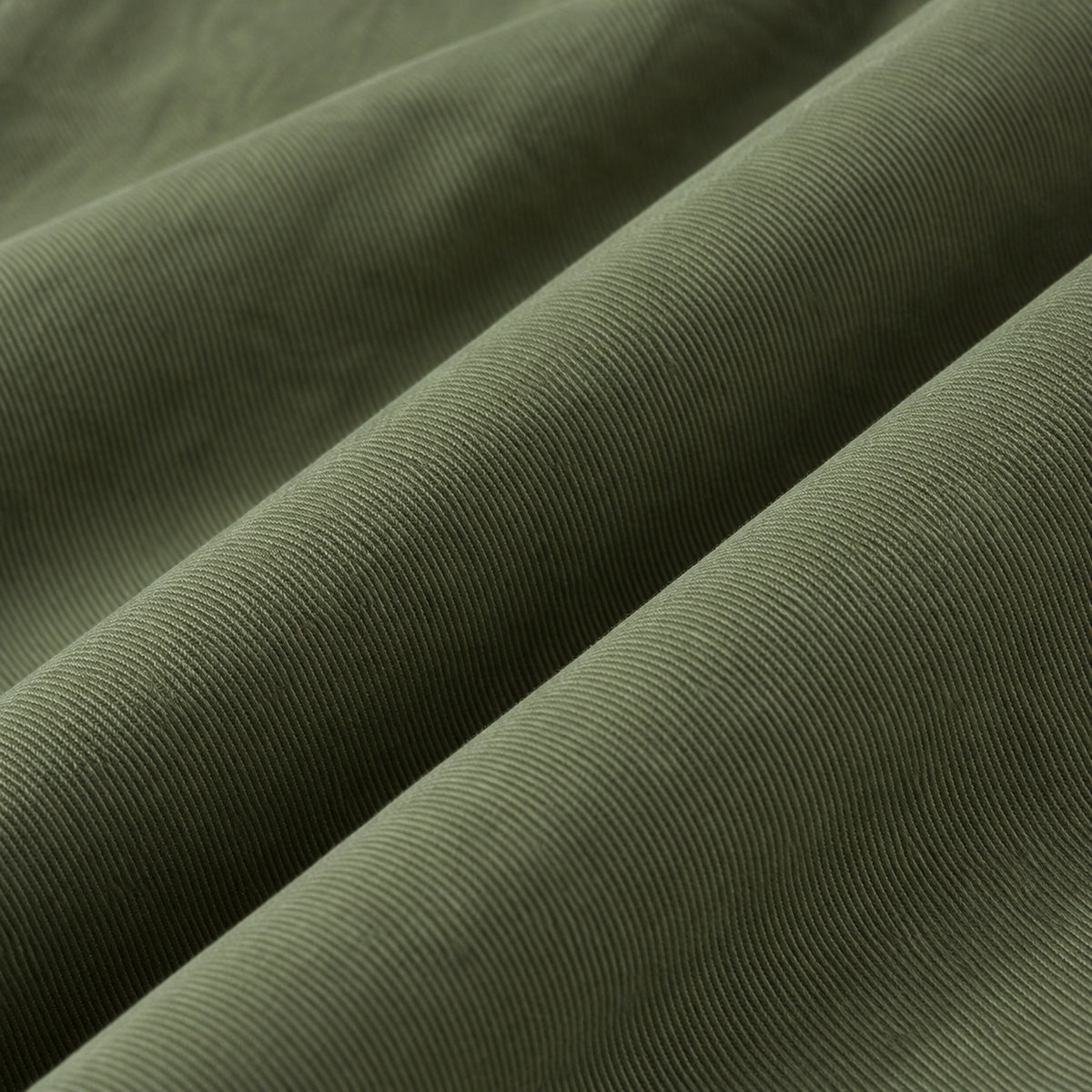 Men's Green Cotton Long-Sleeved Jacket