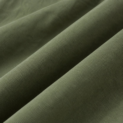 Men's Green Cotton Long-Sleeved Jacket