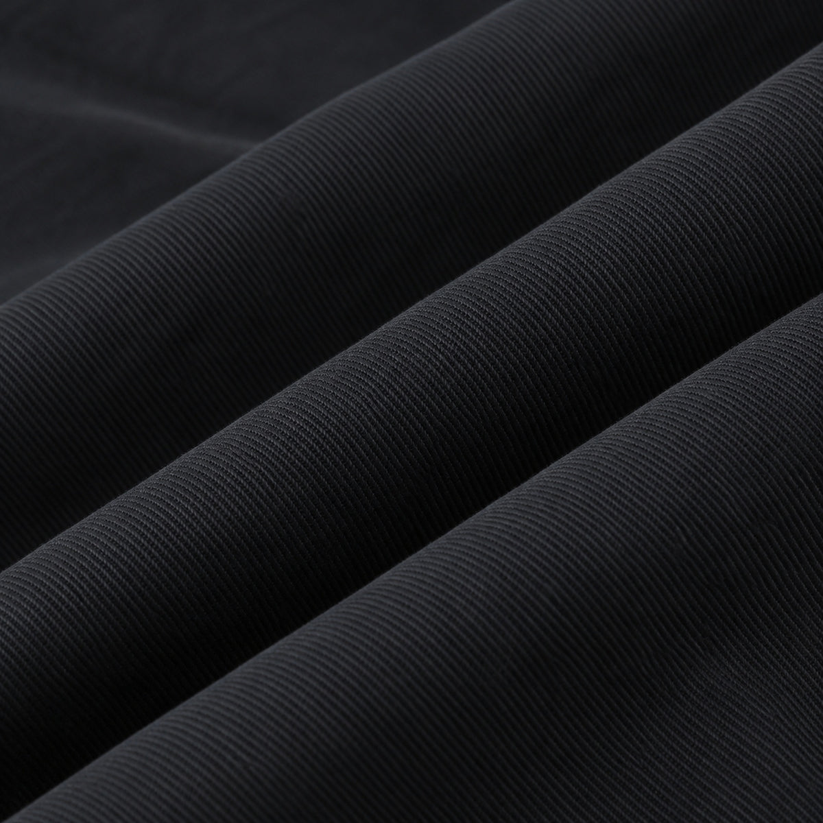 Men's Black Cotton Long-Sleeved Jacket