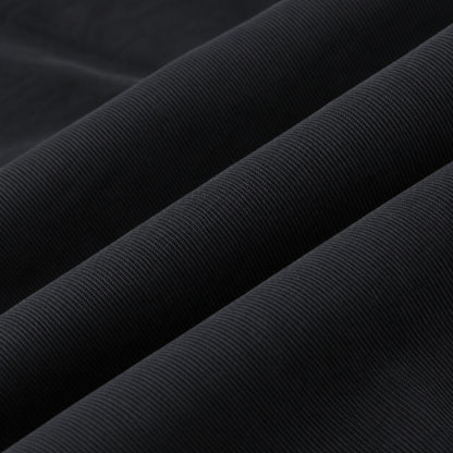 Men's Black Cotton Long-Sleeved Jacket