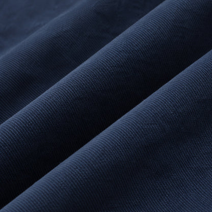 Men's Blue Cotton Thick Lapel Jacket