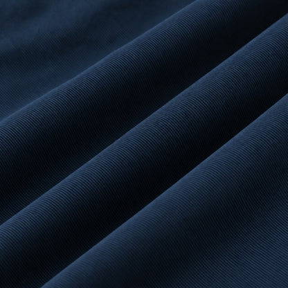 Men's Deep Blue Cotton Long-Sleeved Jacket