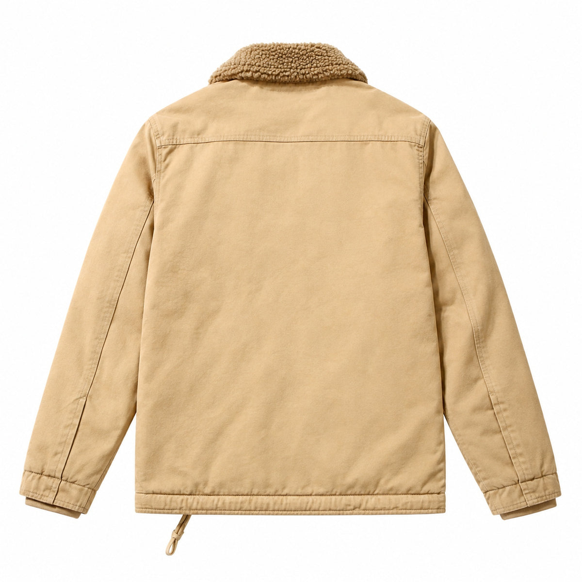 Men's Khaki Cotton Thick Lapel Jacket