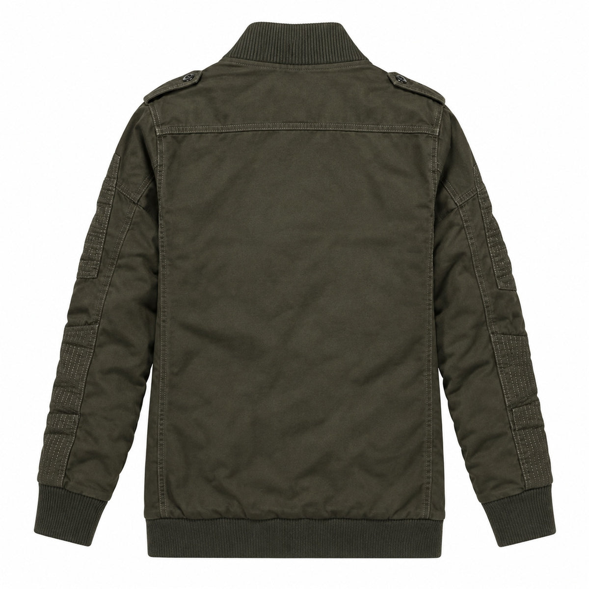 Men’s Army Green fleece-lined  hooded jacket