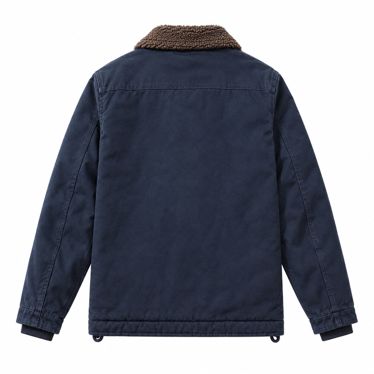 Men's Blue Cotton Thick Lapel Jacket
