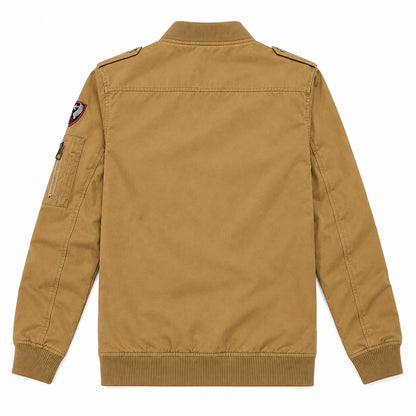 Men’s Khaki "Air One" Military-Style Jacket