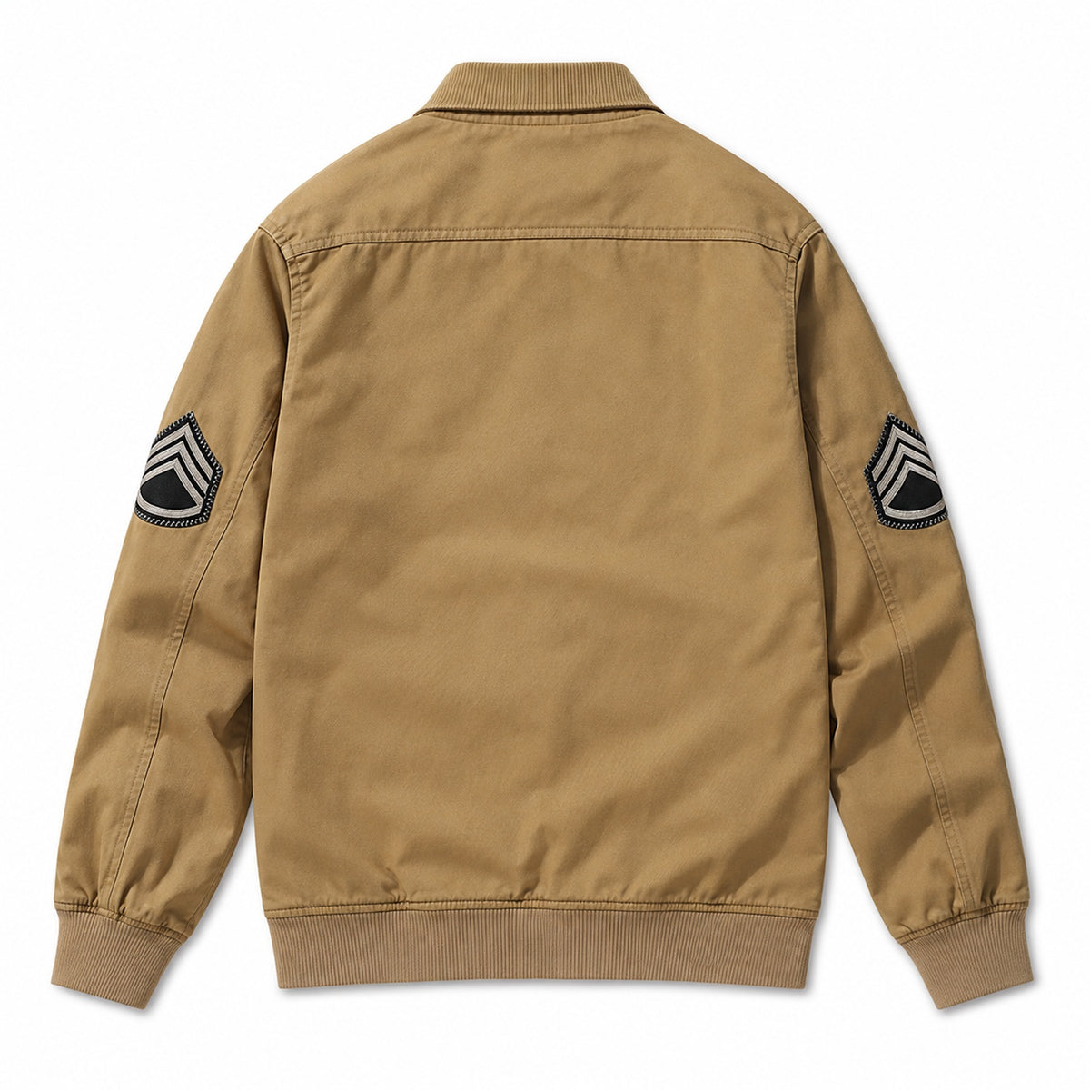 Men's Khaki Casual Plus Size Jacket