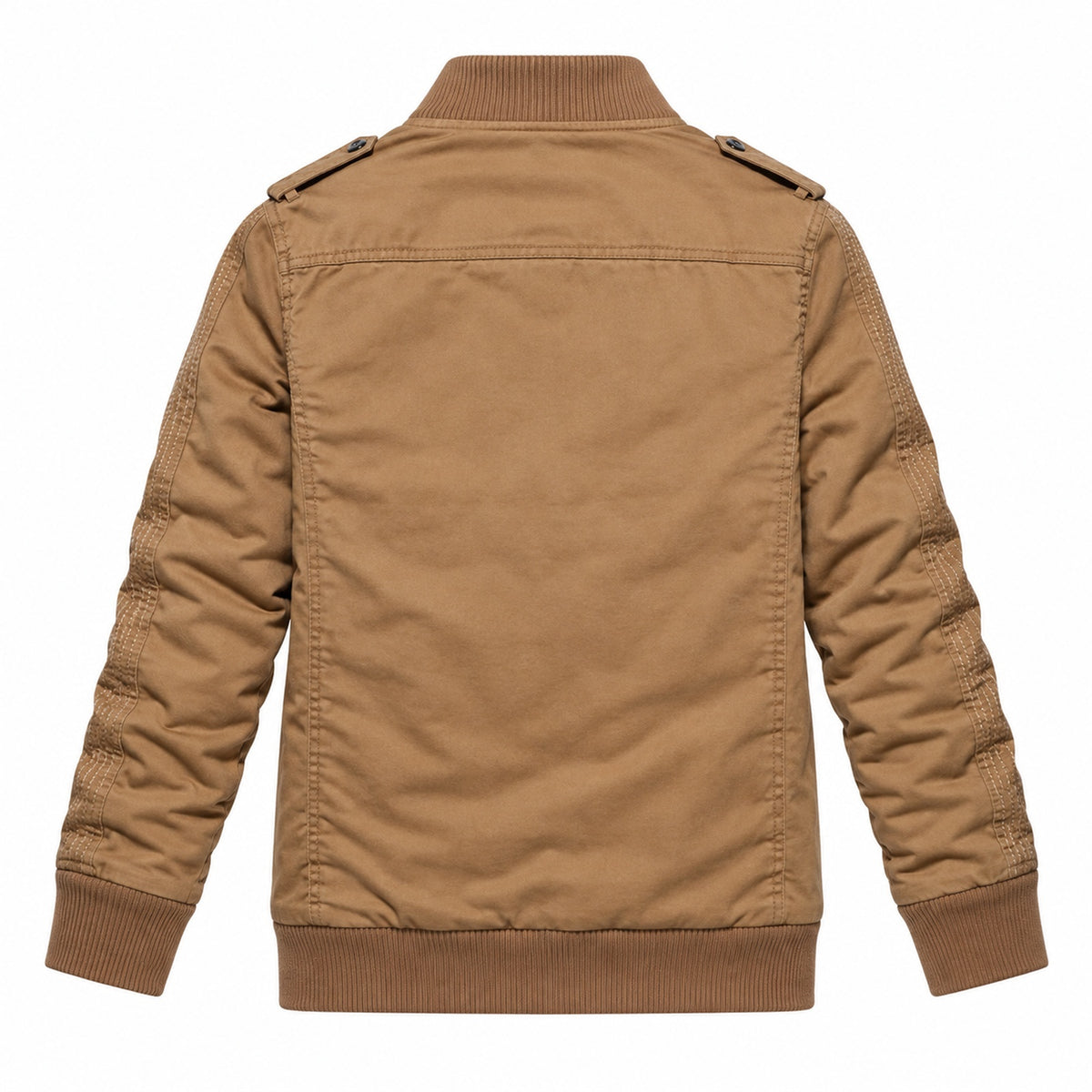 Men’s Khaki fleece-lined  hooded jacket