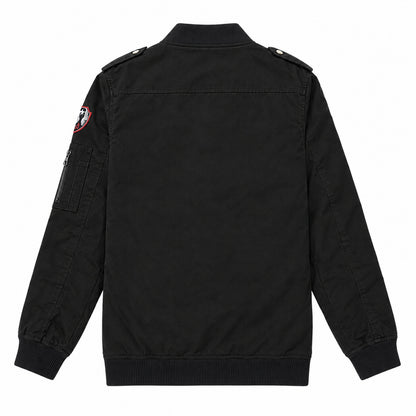 Men’s Black "Air One" Military-Style Jacket