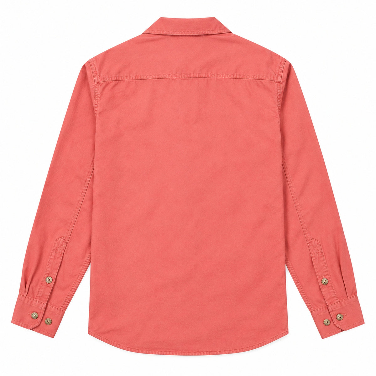 Men's Red Cotton Long-Sleeved Jacket