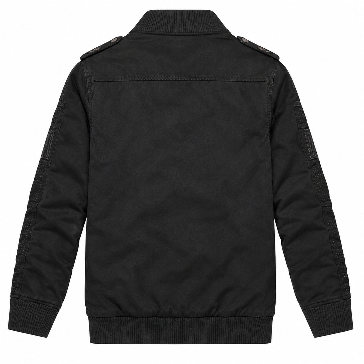 Men’s black fleece-lined  hooded jacket