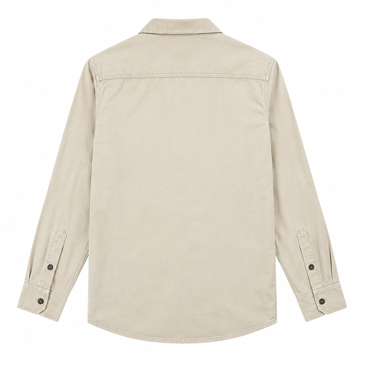 Men's Off White Cotton Long-Sleeved Jacket