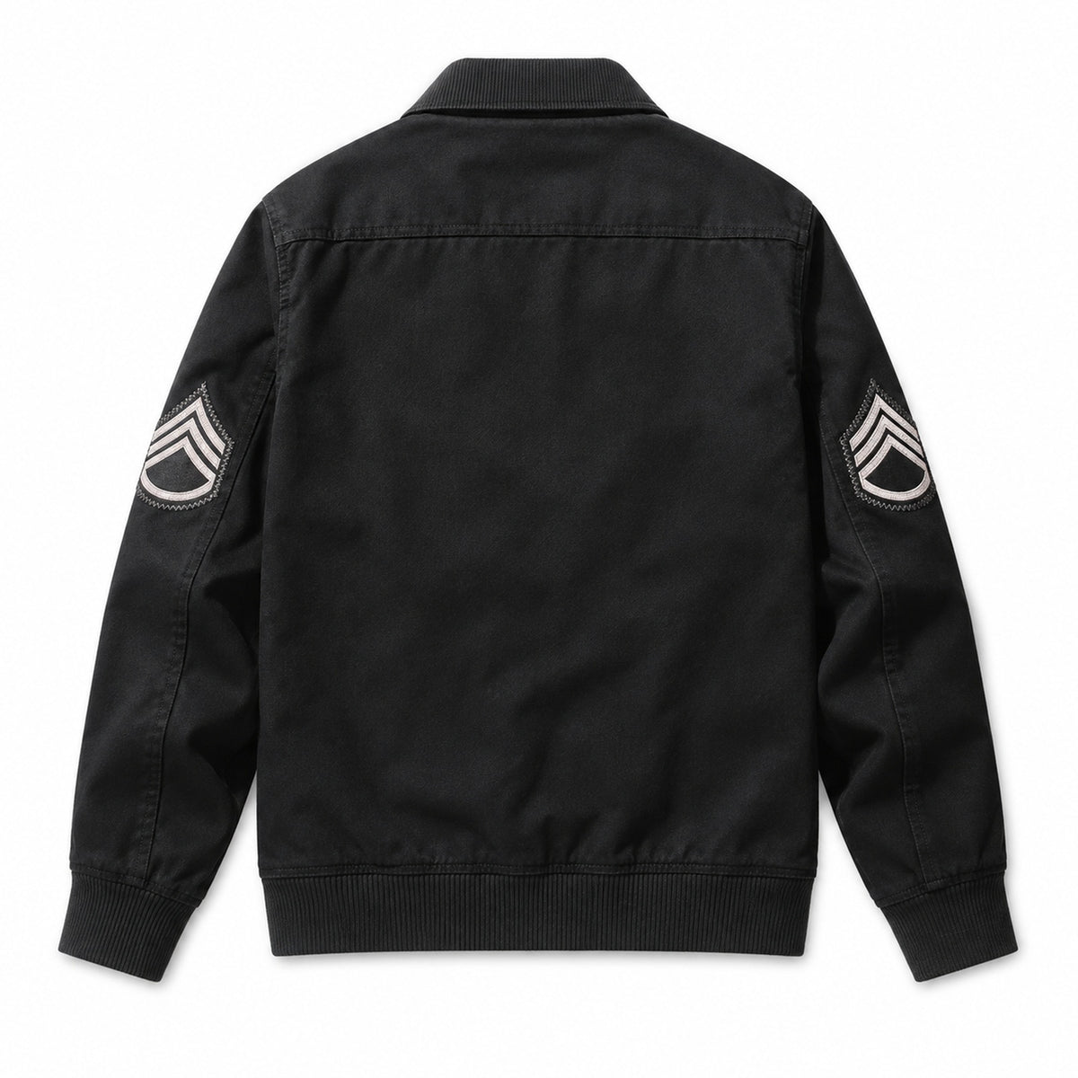 Men's Black Casual Plus Size Jacket
