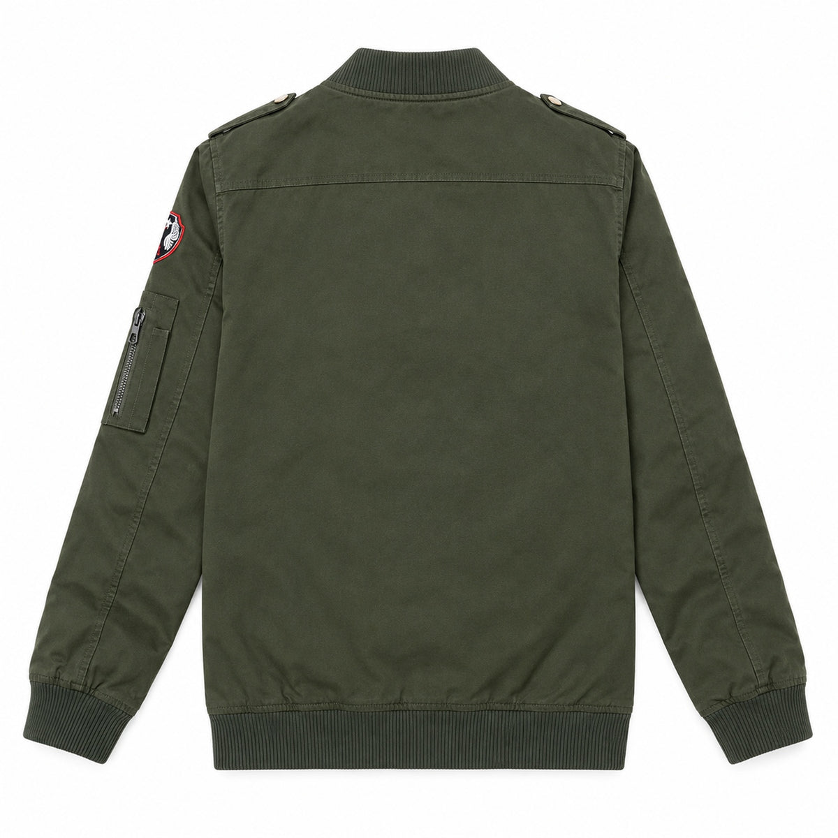Men’s Dark Green "Air One" Military-Style Jacket