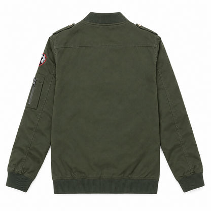 Men’s Dark Green "Air One" Military-Style Jacket