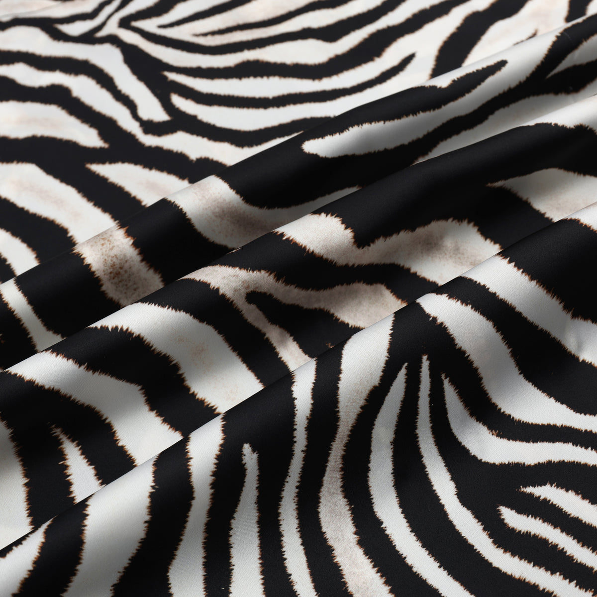Wild Zebra Pattern Camp Collar Casual Shirt for Men Jonvidesign